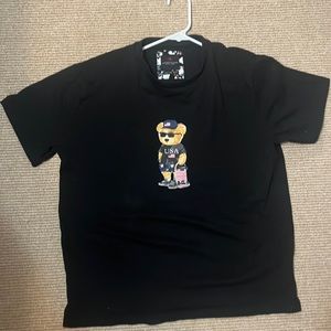 Black Denim & Flower USA t-shirt